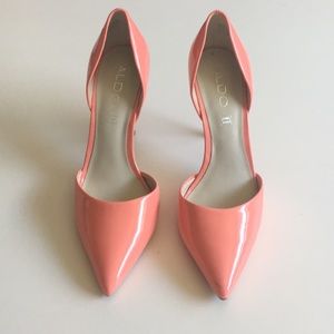 Peach Patent Leather Stilettos